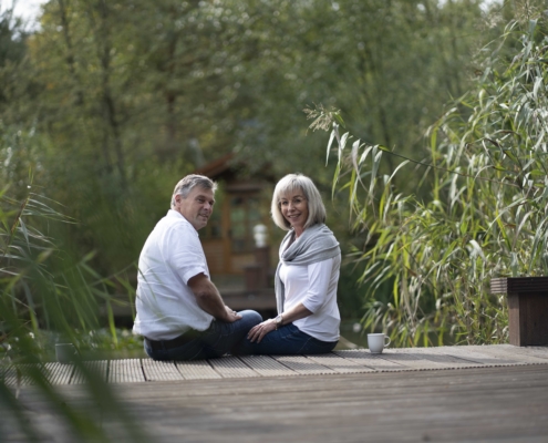 Katja und Heiko Tischer auf einen Seesteg